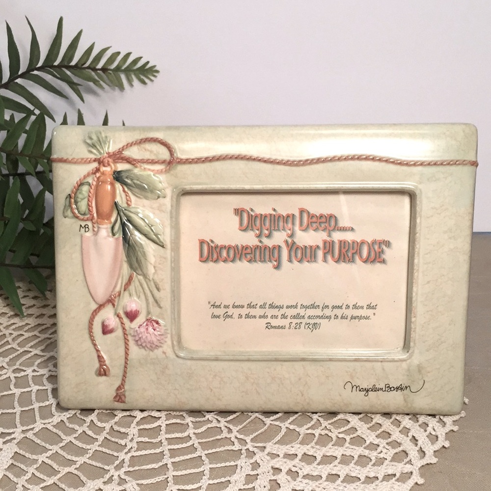 Marjolein Bastin Ceramic Photo Frame Hallmark New - Picture 7 of 15